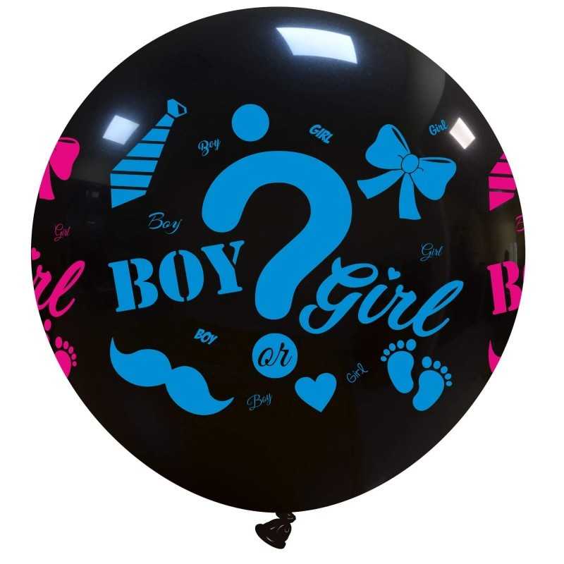 PALLONCINI Festa NEONATO (BOY/GIRL) - Set completo di 8 Palloncini -  Gonfiabile ad ELIO o ad ARIA - BAMBINO da 75cm - Personaggio: GIRL 